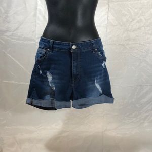 Blue jean shorts